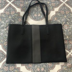 VINCE CAMUTO • black vegan leather bag
